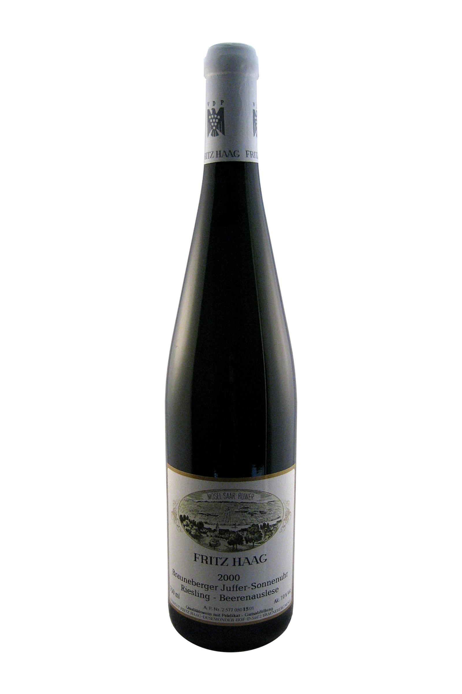 Brauneberger Juffer Sonnenuhr Beerenauslese 2000 Fritz Haag