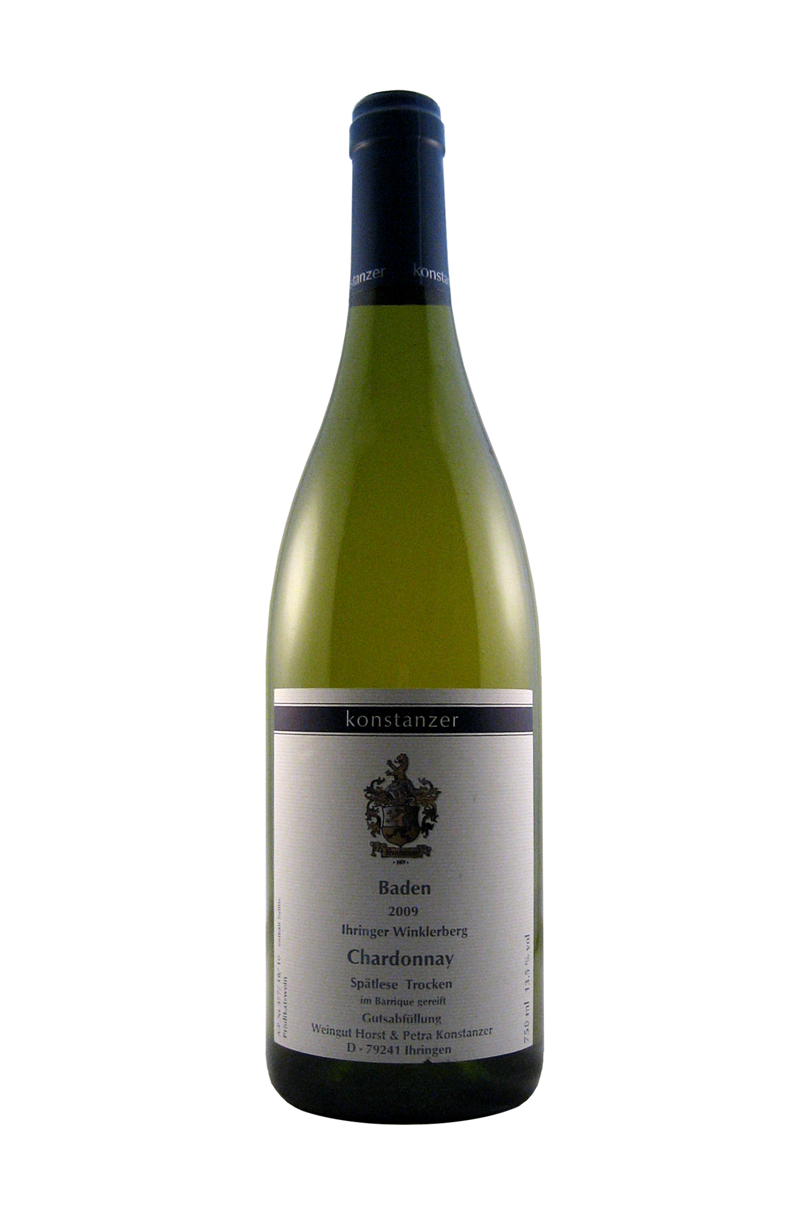 Konstanzer Chardonnay Barrique Spätlese trocken 2009 Weingut Konstanzer