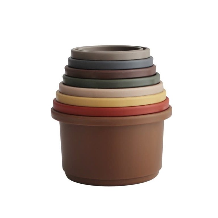 Mushie Mushie - stacking cups retro