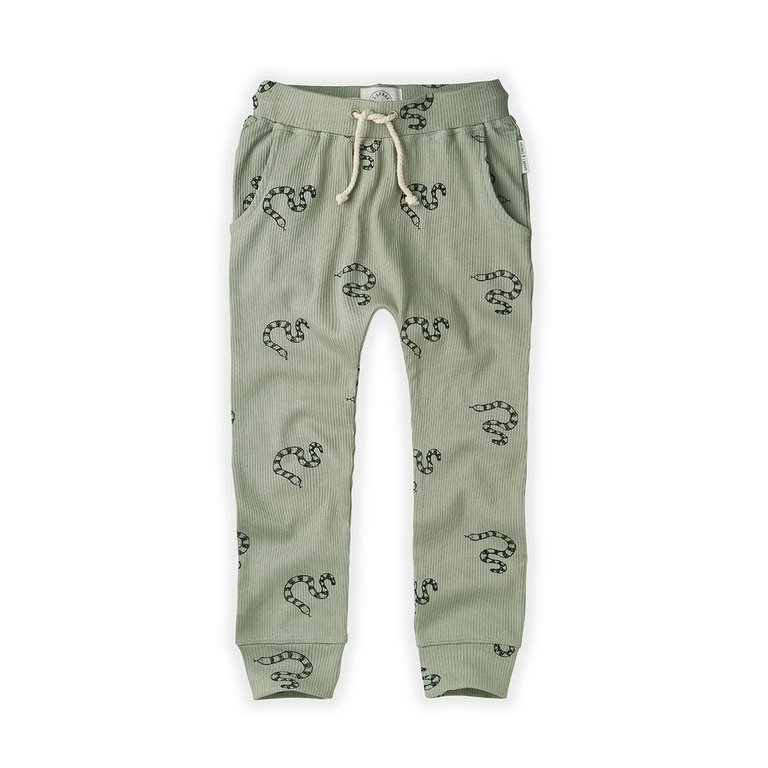 Sproet & Sprout Sproet & Sprout -Pants Rib Print Snake