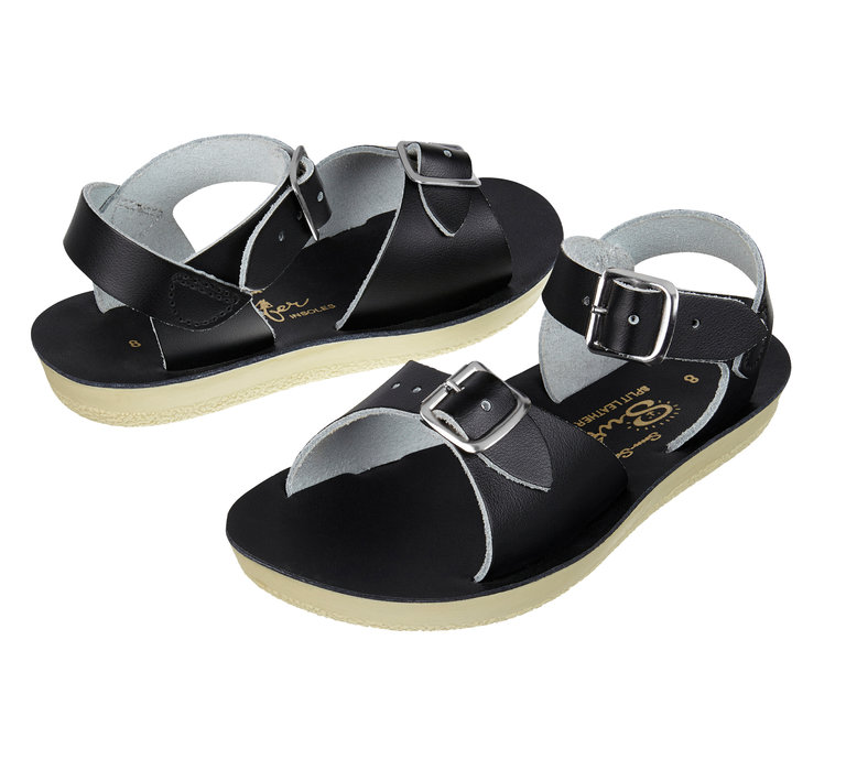 Saltwater Salt water Sandals - Surfer Child Black