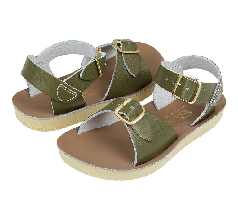 Saltwater Salt water Sandals - Surfer Child Olive