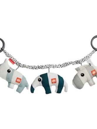 Done By Deer Done By Deer - Pram toy deer friends blue