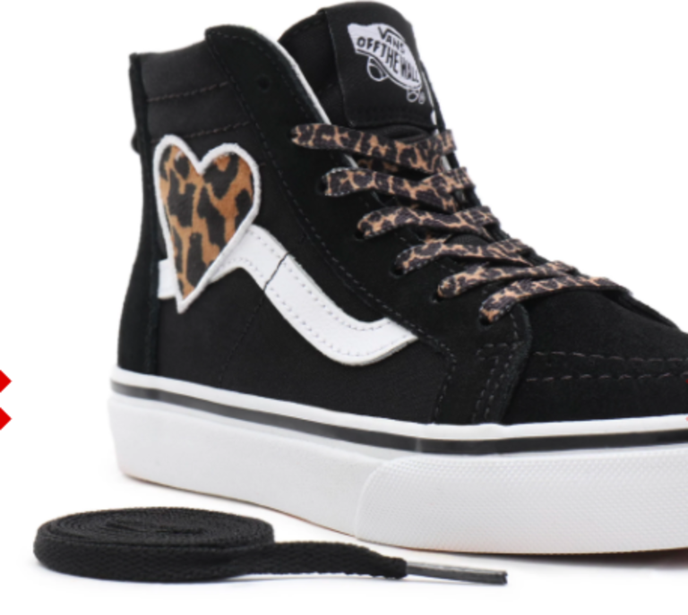 Vans - Sk8 Zip leopard hartjes - Mini Parade