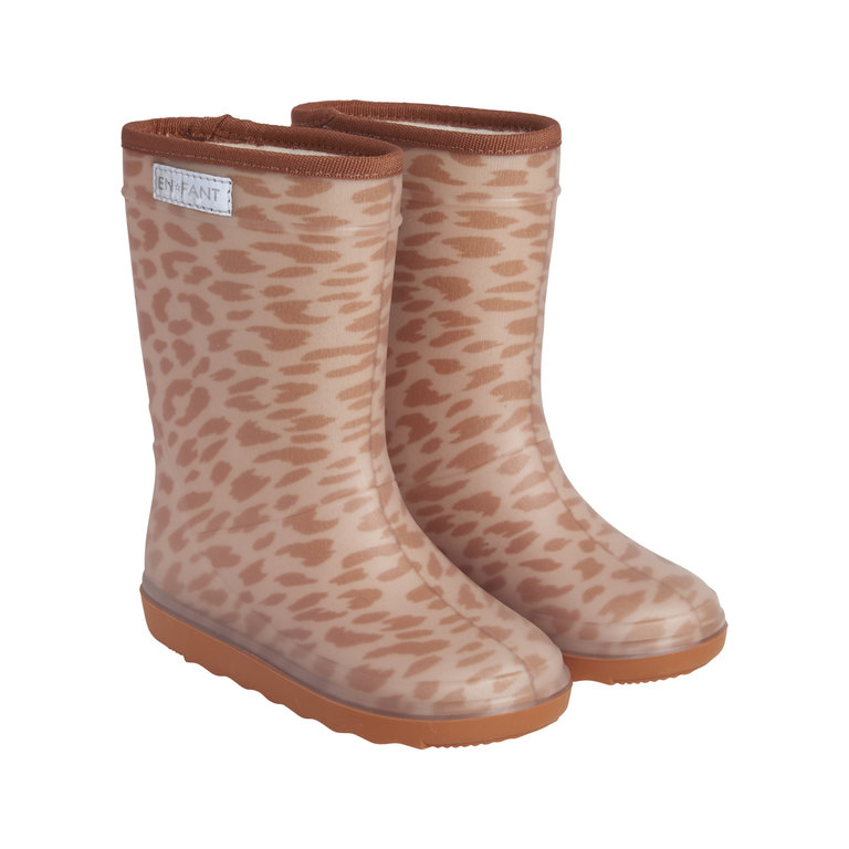 Enfant Enfant - Thermo boots Leopard Leather Brown