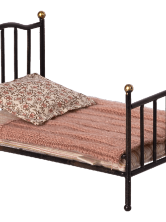 Maileg Maileg - Vintage bed, Mouse - Anthracite Maileg Maileg - Vintage bed, Mouse - Anthracite