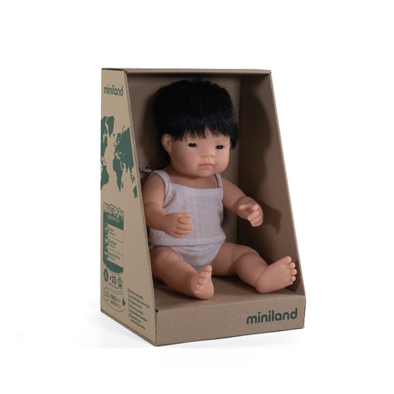 Miniland - Aziatische jongen 38cm