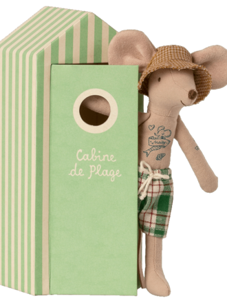 Maileg Maileg -Beach mice, Dad in Cabin de Plage Maileg Maileg -Beach mice, Dad in Cabin de Plage