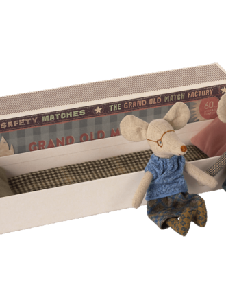 Maileg Maileg - grandma & grandpa mice in matchbox Maileg Maileg - grandma & grandpa mice in matchbox