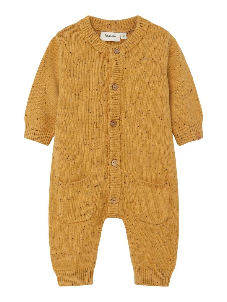 Lil' Atelier Lil Atelier - Galto LS loose knit suit mustard