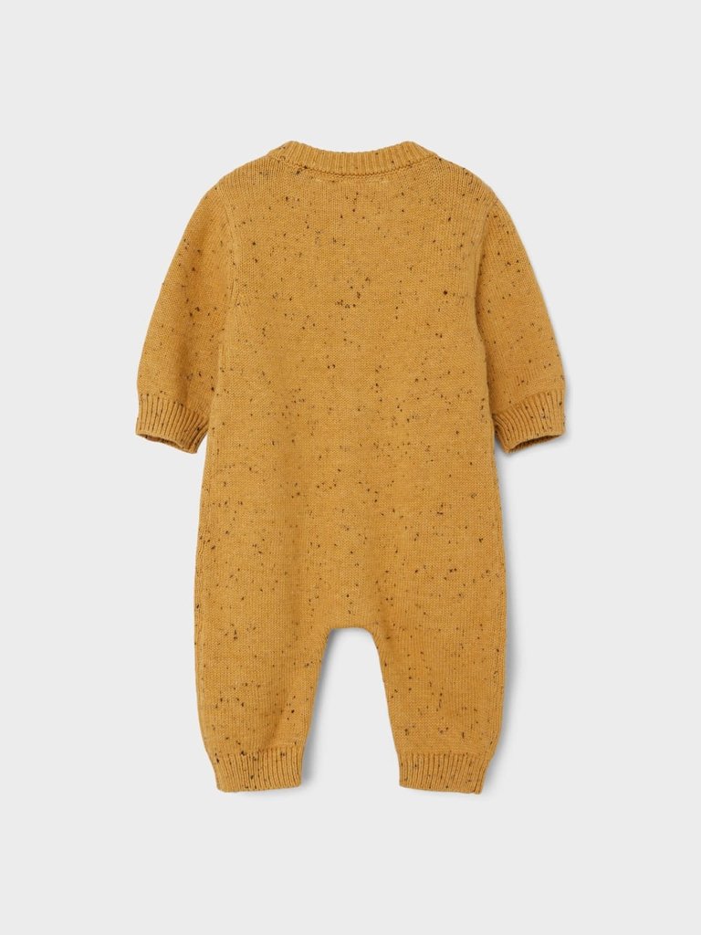 Lil' Atelier Lil Atelier - Galto LS loose knit suit mustard