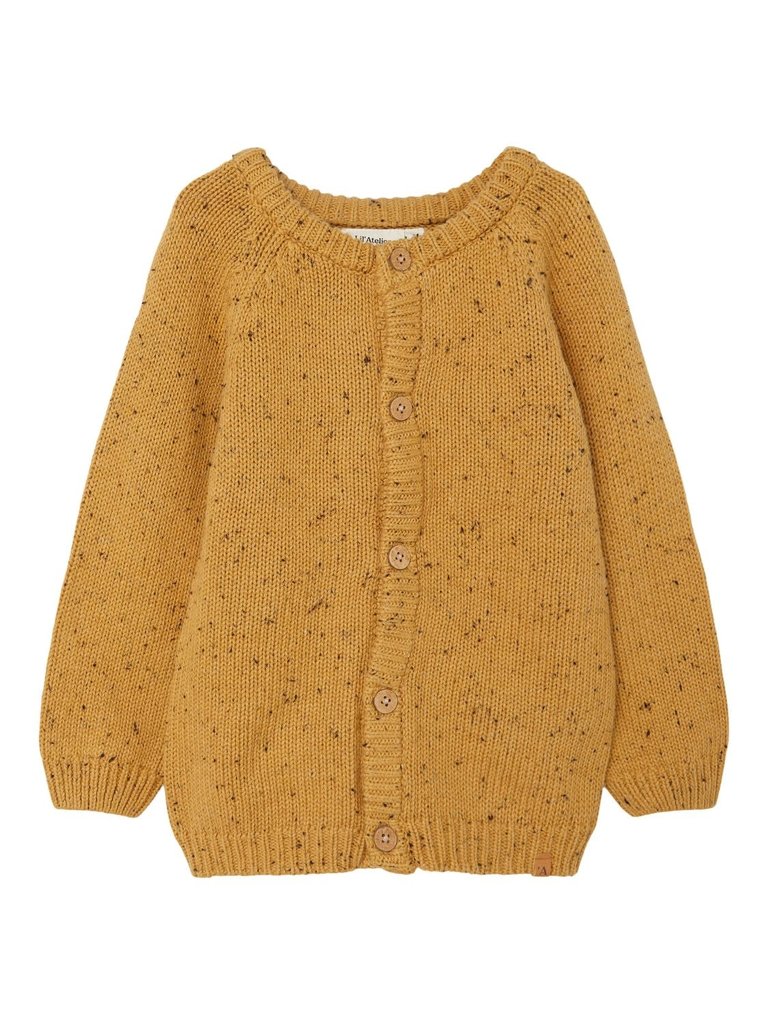 Lil' Atelier Lil Atelier - Galto LS knit vest mustard