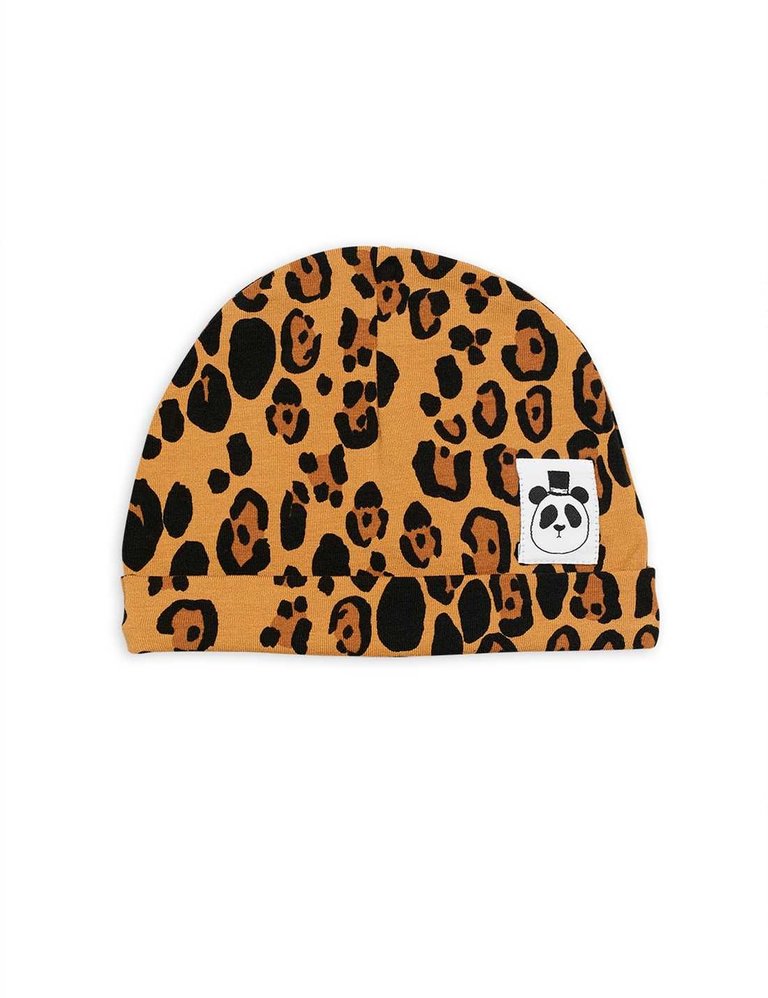 mini rodini Mini rodini -Basic leopard baby beanie