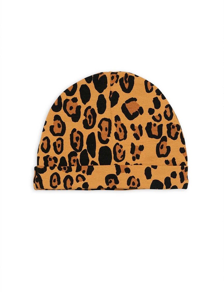 mini rodini Mini rodini -Basic leopard baby beanie