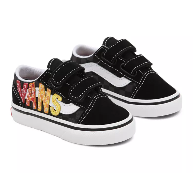 vans velcro flames