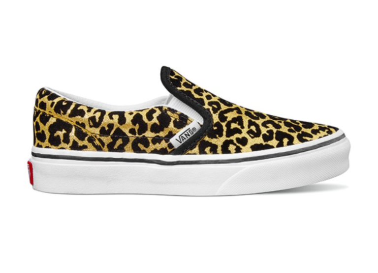 leopard print vans slip on