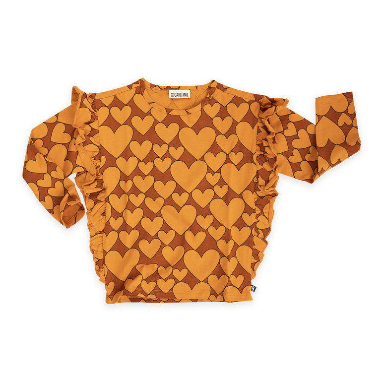 Carlijnq CarlijnQ - heart ruffled top longsleeve