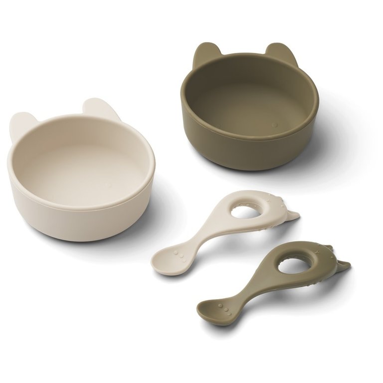 Liewood Liewood - Evan silicone set rabbit khaki