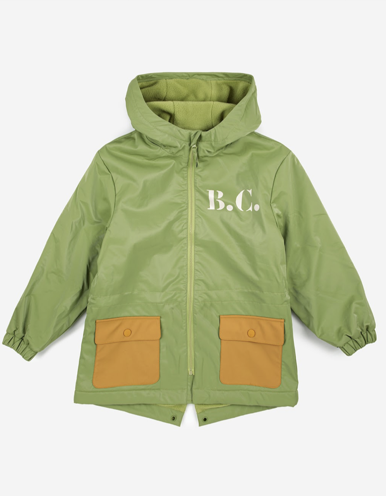 Bobo Choses Bobo Choses - Green color block BC rain coat
