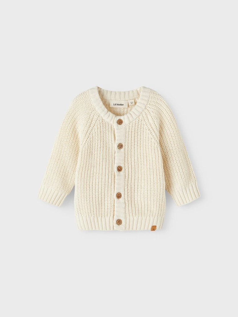 Lil' Atelier Lil atelier - Emlen knit cardigan turtledove