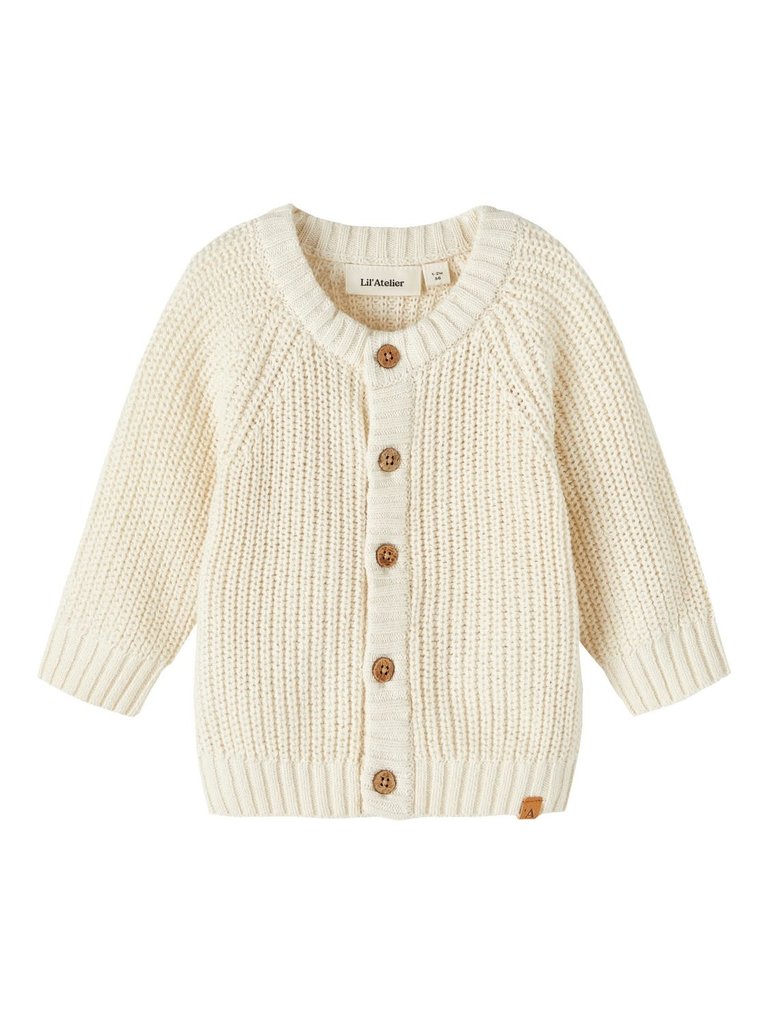 Lil' Atelier Lil atelier - Emlen knit cardigan turtledove