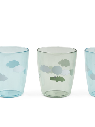 Done By Deer Done by deer -Yummy mini glass 3 pcs Happy clouds green