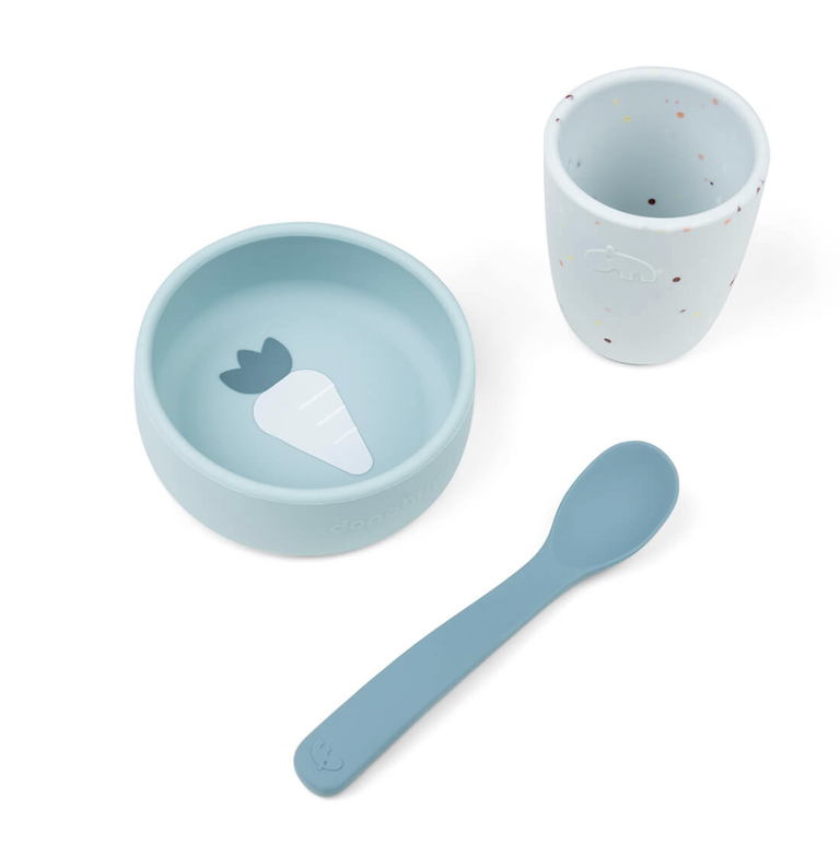 Done By Deer Done by deer -Silicone first meal set blue