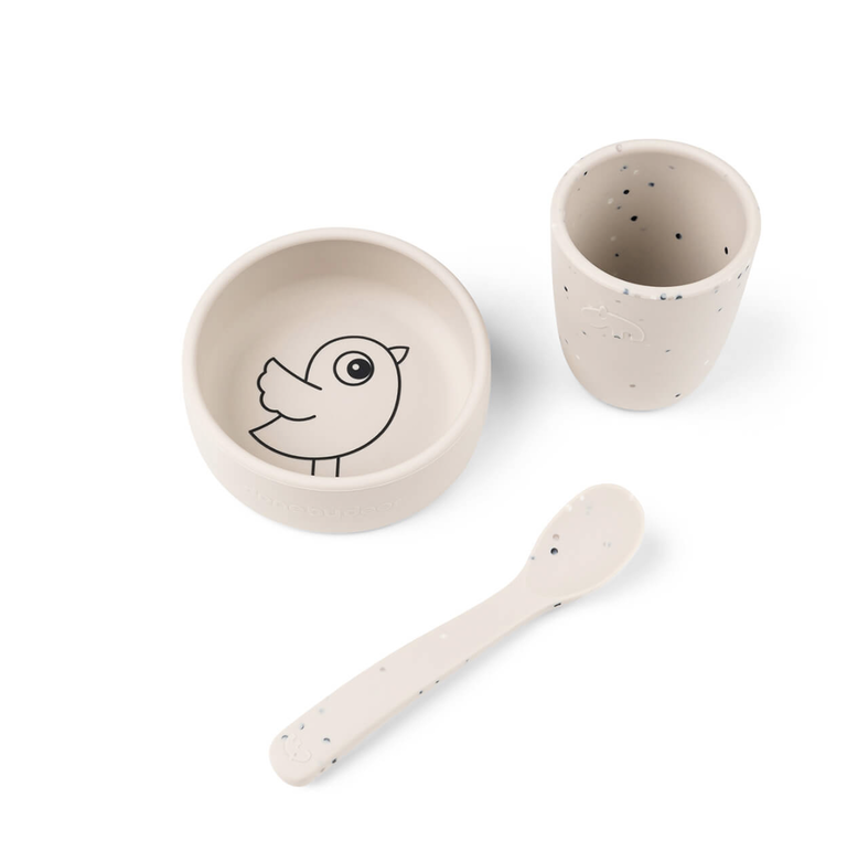 Done By Deer Done by deer -Silicone first meal set Birdee sand