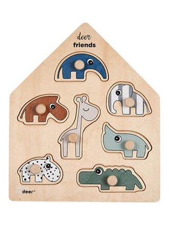 Done By Deer Done By Deer - Peg puzzle deer friends