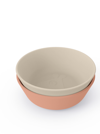 Done By Deer Done by deer - Kiddish bowl 2-pack Raffi sand coral
