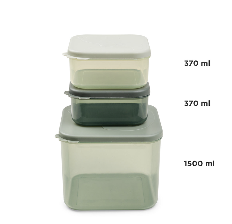 Done By Deer Done by deer - Food storage container set L Elphee green