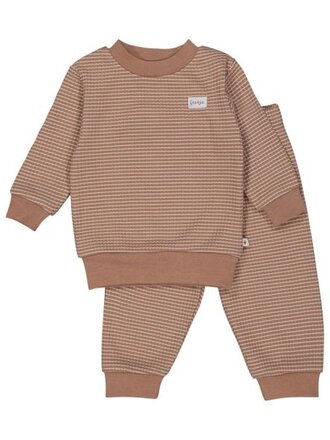 Feetje Feetje - Pyjama wafel Bruin Feetje Feetje - Pyjama wafel Bruin