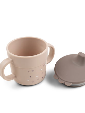 Done By Deer Done by deer -Foodie spout cup Happy dots pink