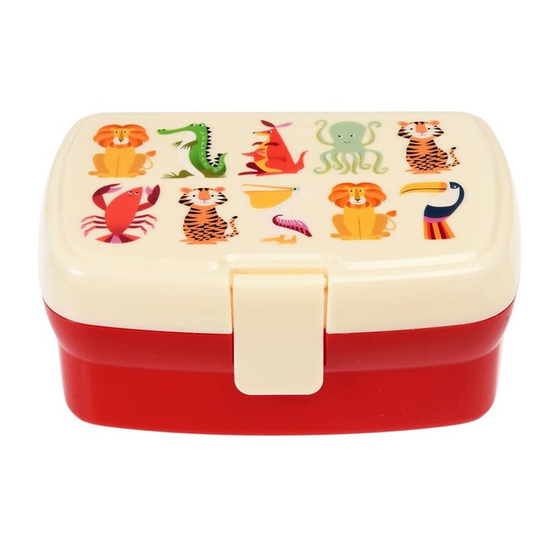 rex london Rex London - Colourful Animal LUNCH BOX WITH TRAY