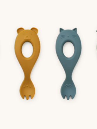 Liewood Liewood - Liva fork 4-pack Faune green multi mix