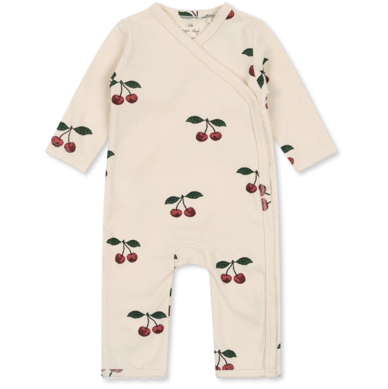 Konges Sløjd Konges slöjd - Newborn Onesie Ma Grande Cerise