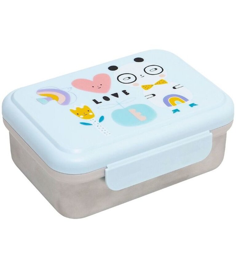 Petit Monkey Petit monkey - Stainless steel lunchbox panda love