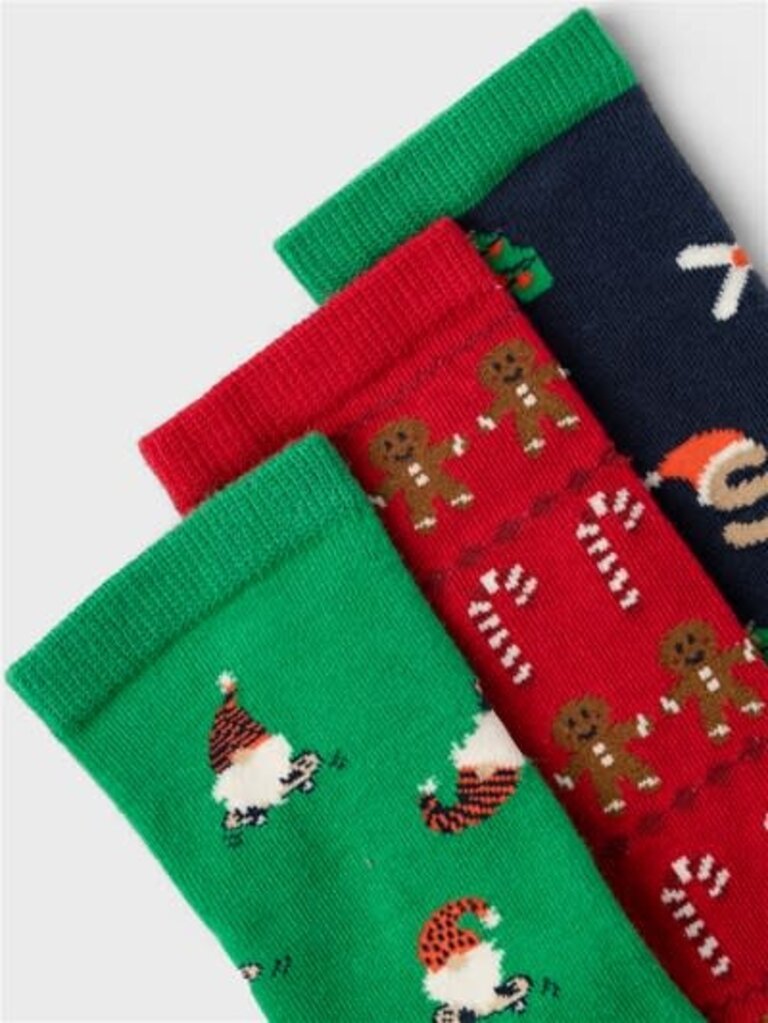 Name It Name it - Christmas 3p sock Jolly Green