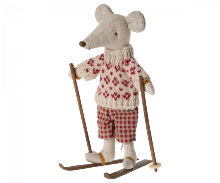 Maileg Maileg -Ski and ski poles, Mum & Dad mouse