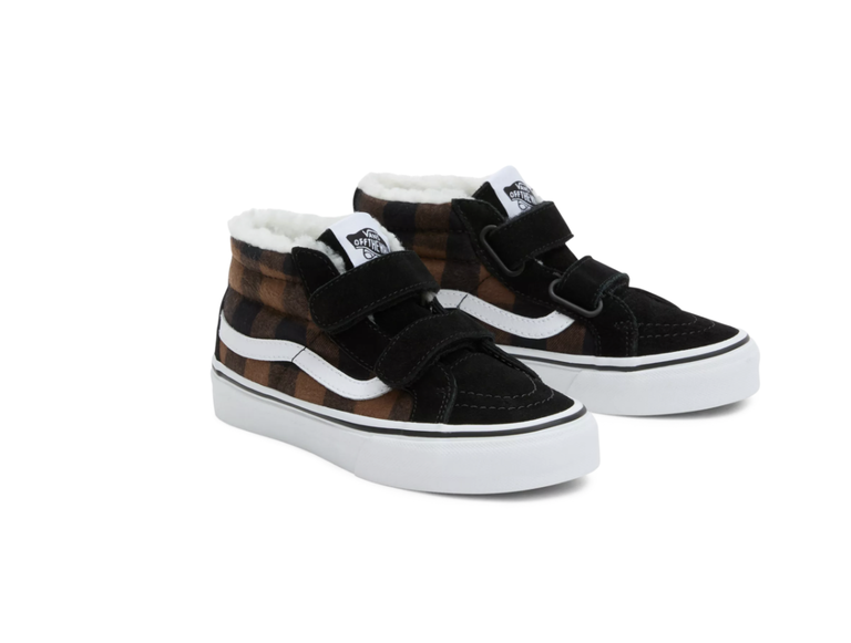 Vans Vans - UY SK8-Mid Reissue V PLAID SHERPA BLACK/BROWN