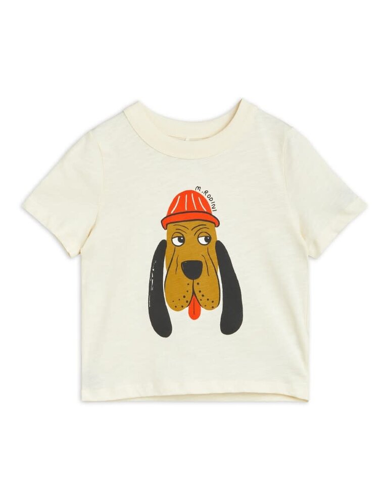 mini rodini Mini rodini - Bloodhound sp ss tee off white