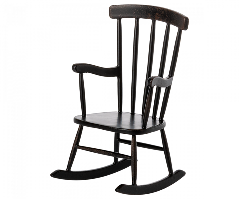 Maileg Maileg -Rocking chair, Mouse - Anthracite