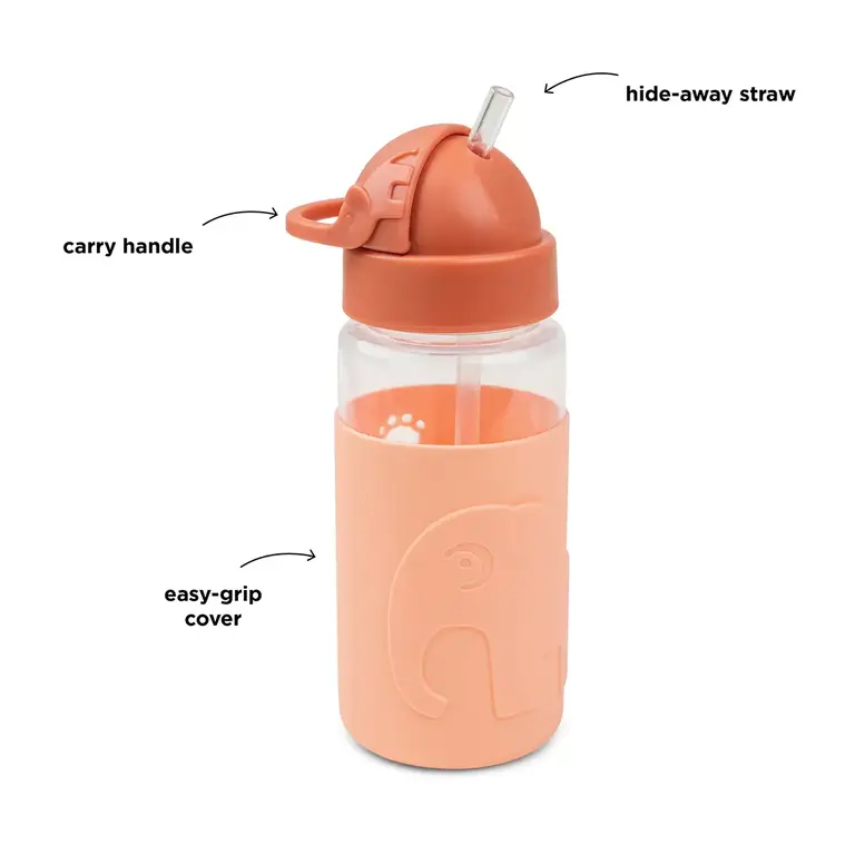 Done By Deer Done by deer - easy grip drink bottle papaya