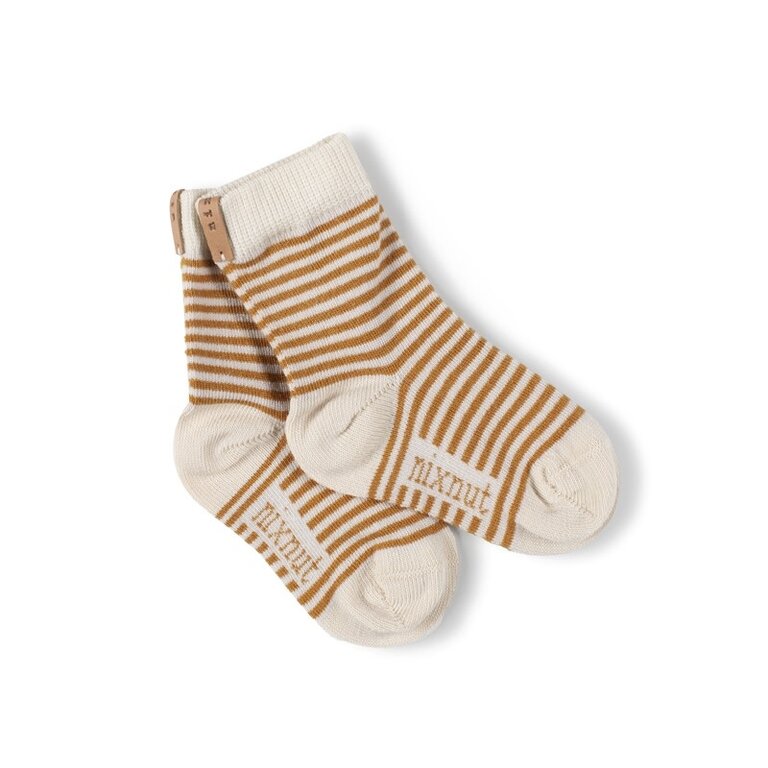 Nixnut Nixnut - Striped socks Caramel