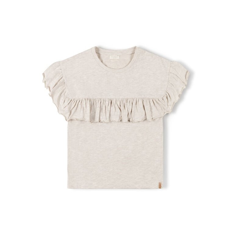 Nixnut Nixnut - Wing Tshirt beige