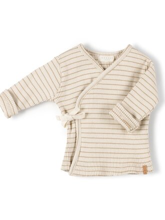 Nixnut Nixnut - Rib vest Biscuit Stripe