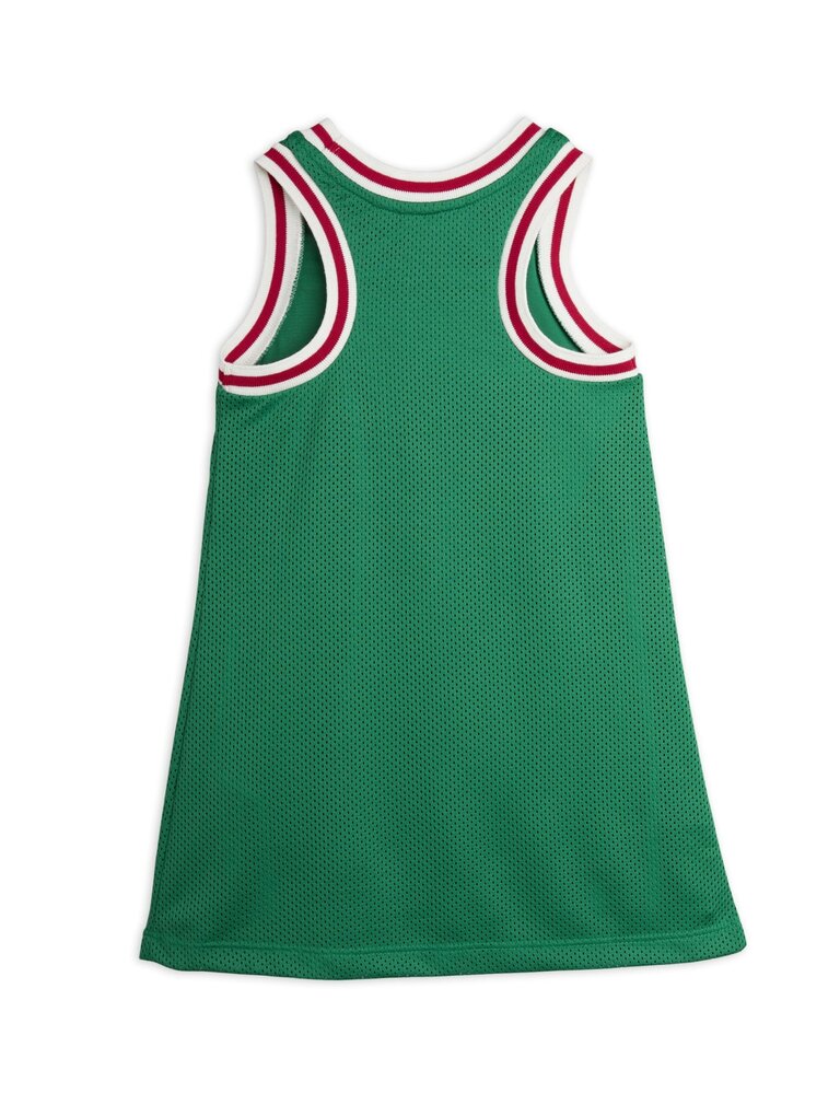 mini rodini Mini rodini -Basket mesh sp tank dress green