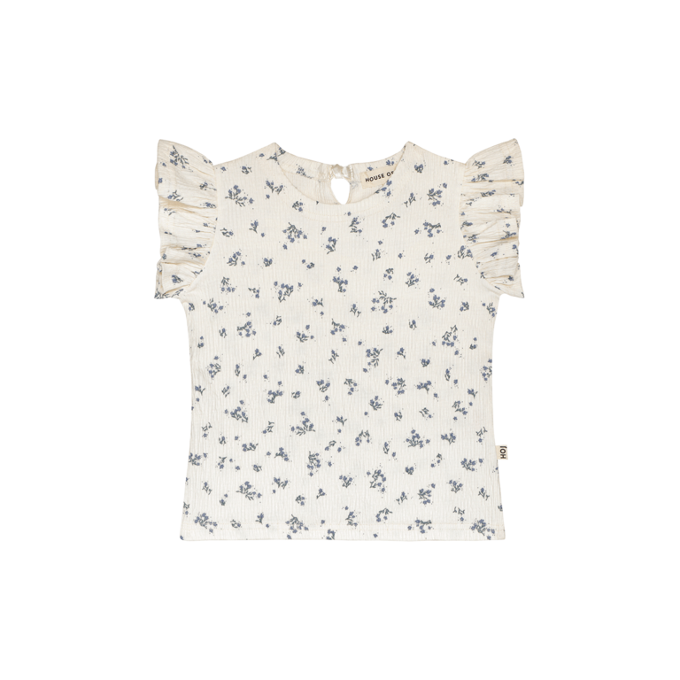 House of Jamie House of jamie - ruffled tee Stone Blue Floral