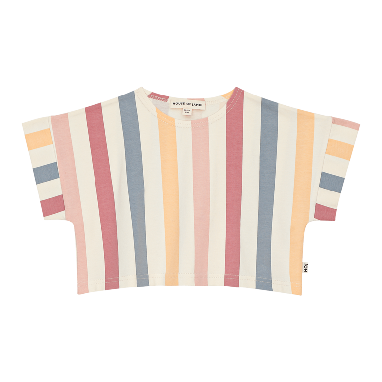 House of Jamie house of jamie - relax tee rainbow stripes