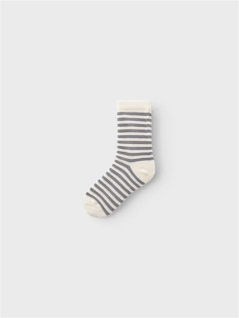 Lil' Atelier Lil Atelier - Love Stripe sock Silver Filigree